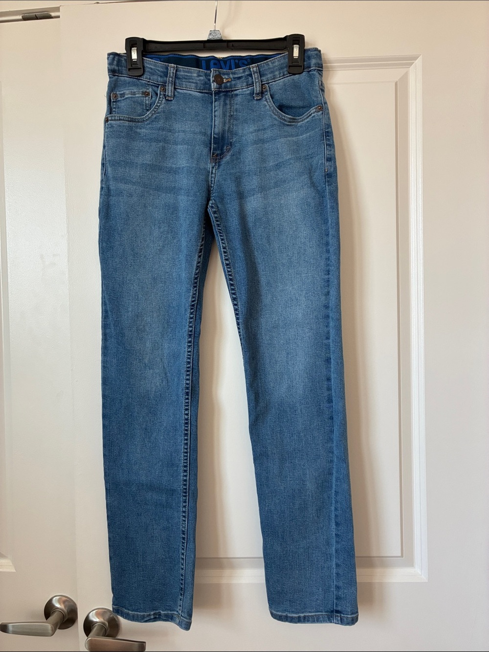 Levi's 502 Girl's Size 16 Straight Leg Blue Denim Jeans